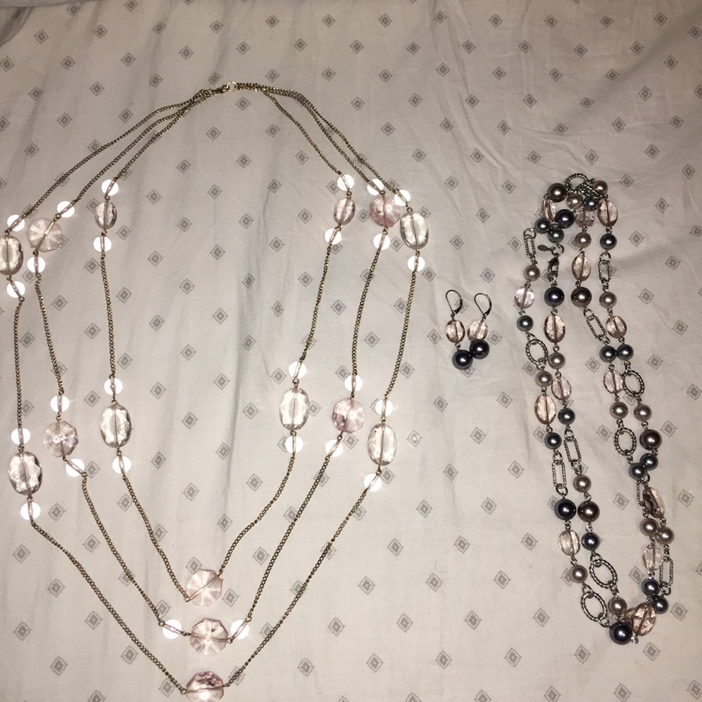 Pearl & crystal jewelry